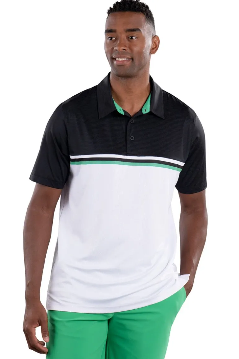 Alex 2 Color Black/White Polo - FINAL SALE