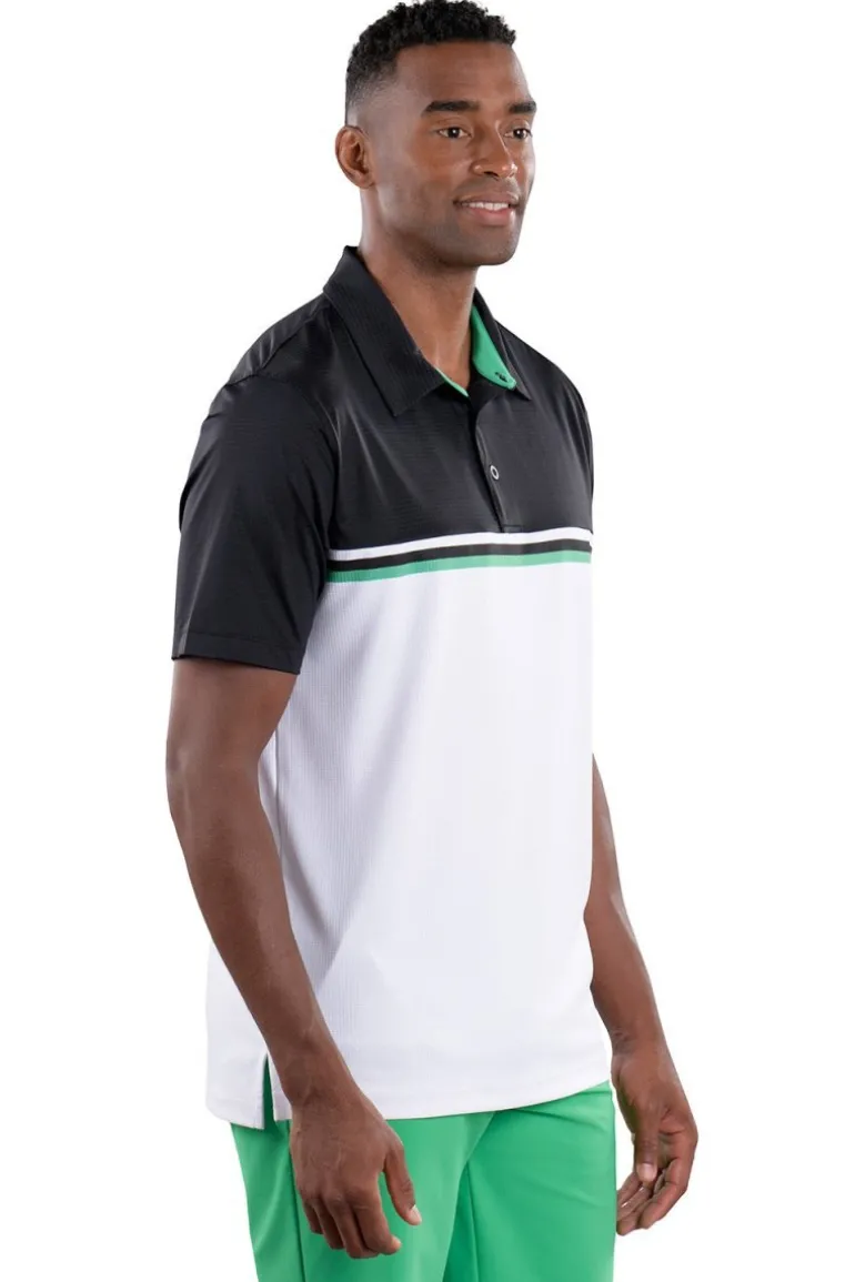 Alex 2 Color Black/White Polo - FINAL SALE