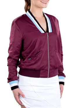 Berlin Mulberry Bomber Jacket - FINAL SALE