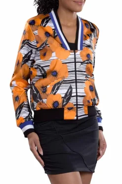 Berlin Print Bomber Jacket - FINAL SALE
