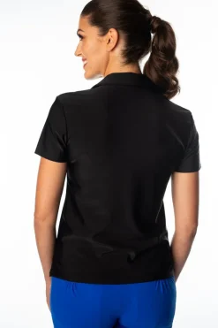 Harper Black Portrait Polo - FINAL SALE