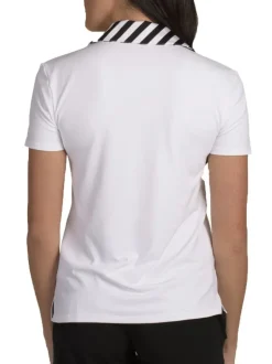 Harper White Striped Neck - FINAL SALE