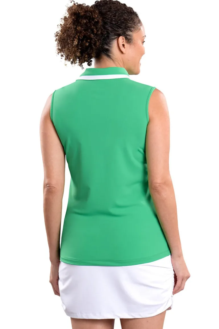 Kelly Sleeveless Top in Green - FINAL SALE