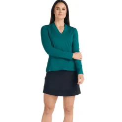 Marley Long Sleeve Dark Teal Top - FINAL SALE