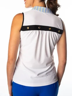 Megan Portrait White Top - FINAL SALE