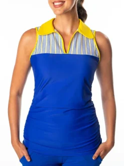 Melissa Blue and Pinstripe - FINAL SALE