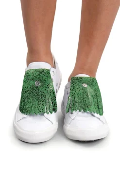 Rainforest Green Frog Fringe It - FINAL SALE