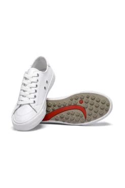 Spikeless White Leather Traveler Shoe - FINAL SALE